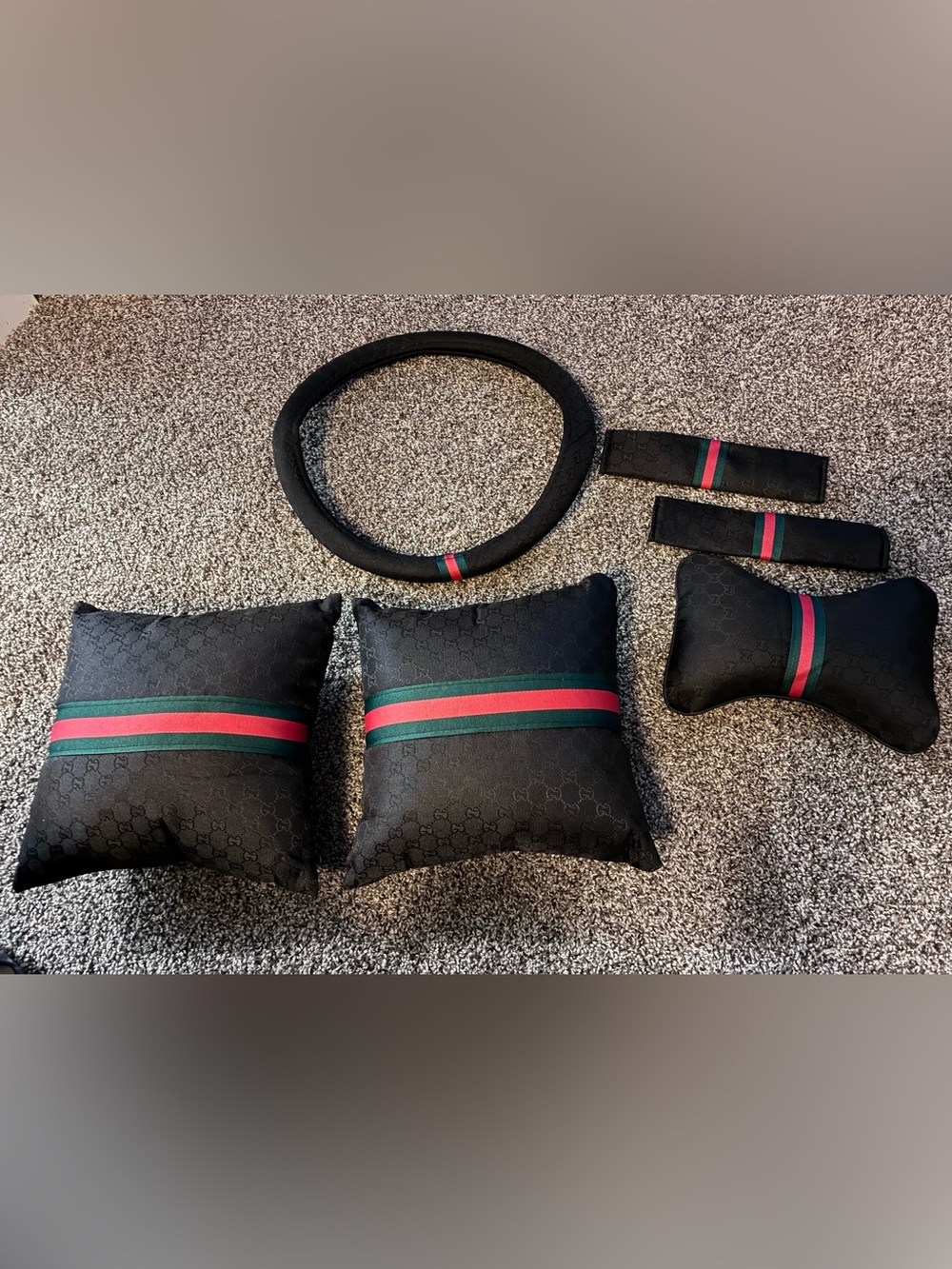 5PC Car Accessory Set (Black)
